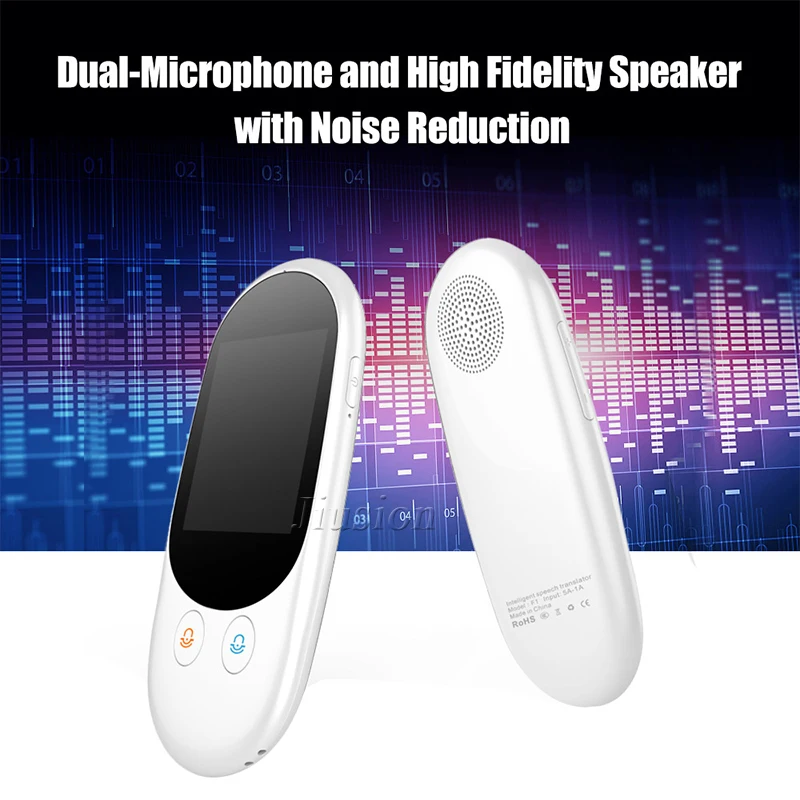 New F1A Portable Smart Voice Translator Electronics Pocket Traductor Speaker Inteligente Multi Languages In-English For Traval