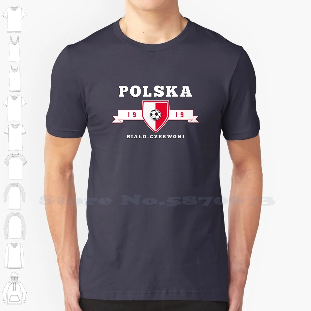 Poland Football Fans Black White Tshirt For Men Women Poland Poland Footbal Poland Soccer Polska Poland Flag Polish Bia?o