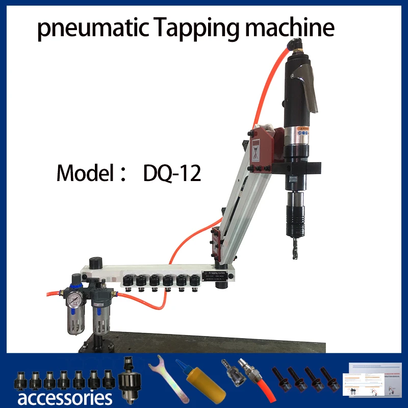 Imagem -02 - Máquina de Rosqueamento Pneumática Threader Pipe Thread Making Machine Threading Machine Swing Arm tipo M3-m12