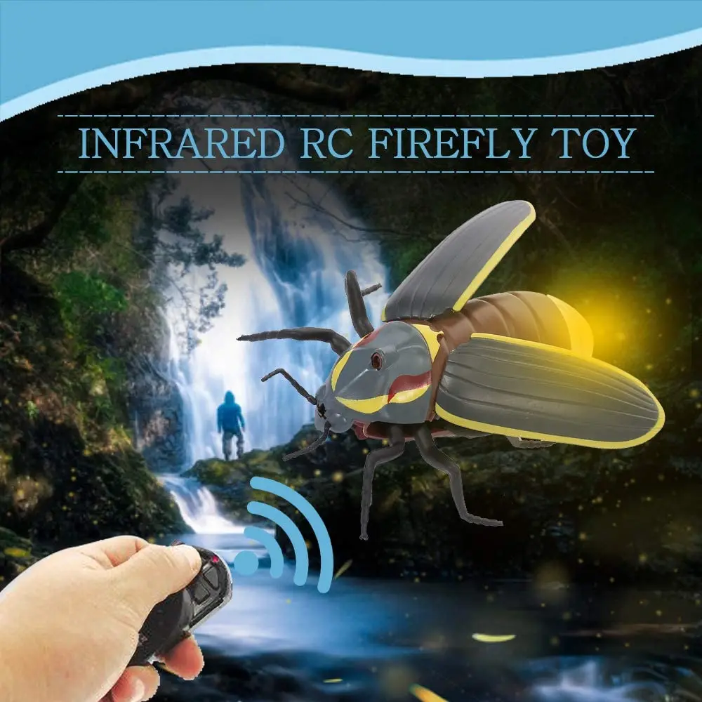 EBOYU Remote Control Firefly Toys Infrared Sensing Simulated Firefly Toy Portable RC Toy Gift for Kids