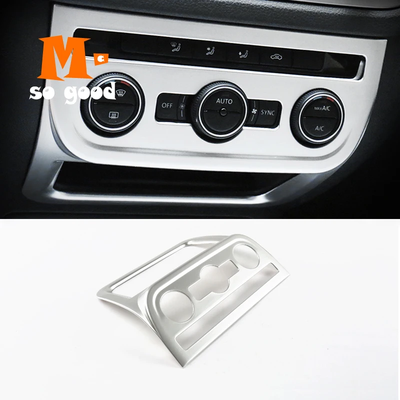 

ABS For Volkswagen VW Tiguan 2009-11 12 13 14 2015 Car Central Control AC Air Conditioner Switch Button cover trim accessories