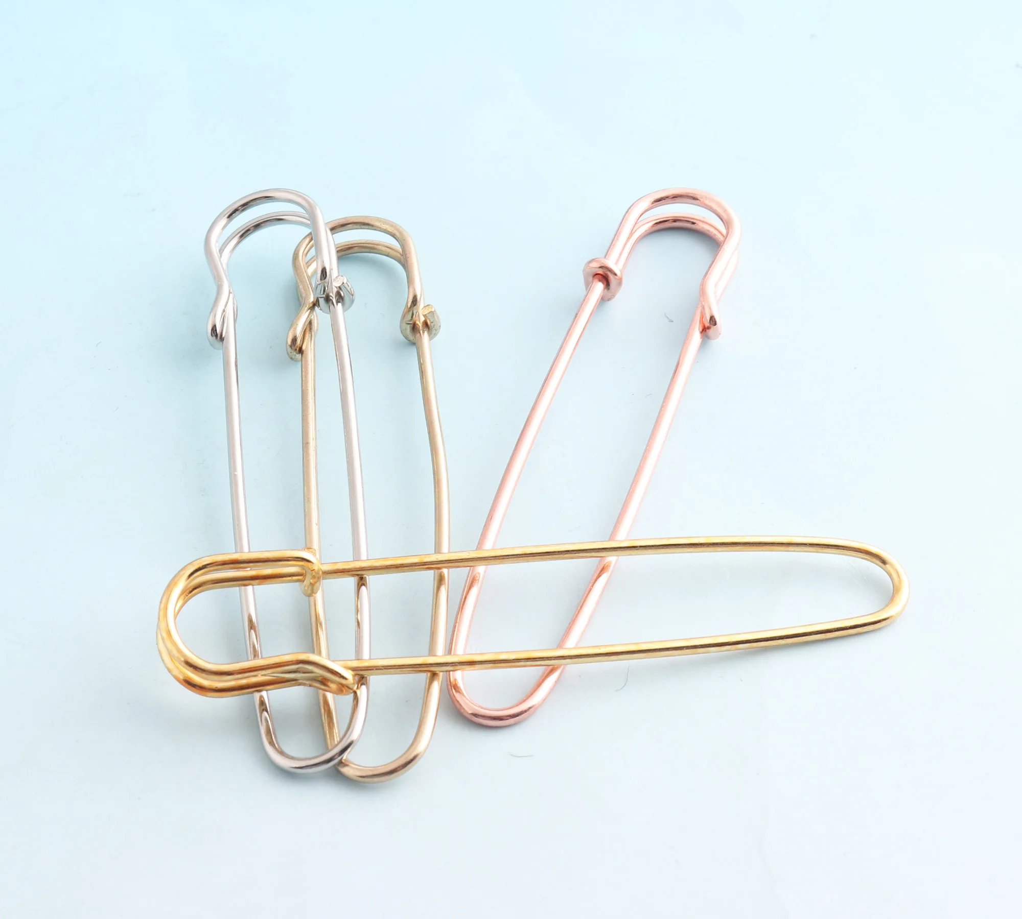 Silver Safety Pins 80mm Coiless Safety Pins for Bead Craft Shawl Pins Giant Jumbo Safety Pins Laundry Pins Kilt Pin Back Blanket