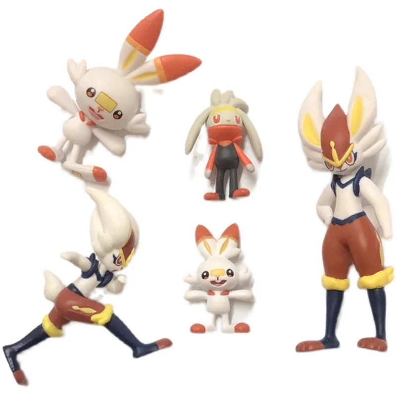 Muñeca Scorbunny Raboot, figura de acción, modelo de juguete, colección de PVC, adornos de escritorio