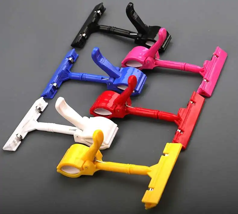 10PCS  color clip shelf supermarket product price clip explosion sticker thumb clip school supplies pop advertising paper clip