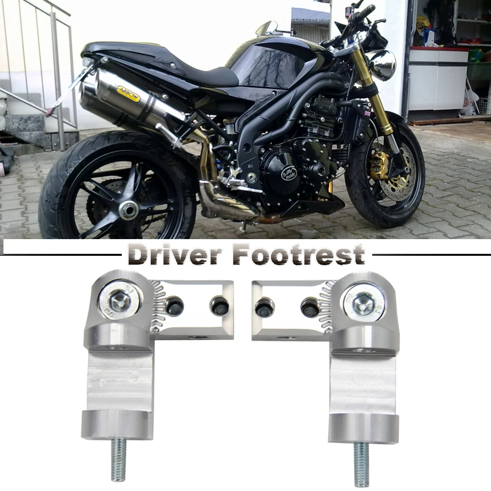 NEW Motorcycle For Speed Triple 1050 For Speed Triple 955i Foot Peg Passenger Footpeg Lowering Kit