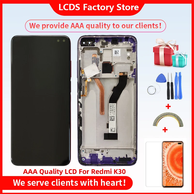 10-Touch AAA Quality LCD For Xiaomi Redmi K30 4G 5G LCD With Frame Display Screen For POCO F2   LCD Screen Display 2400*1800