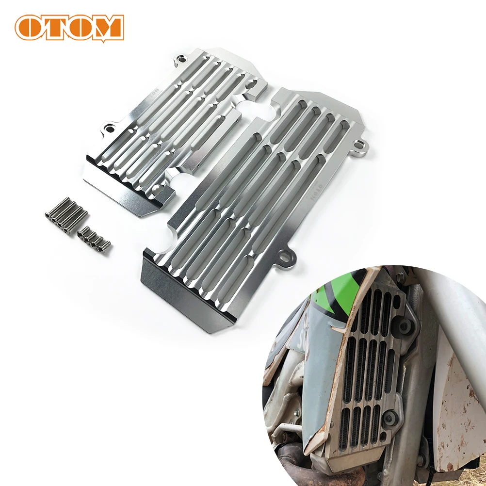 

OTOM Motocross Radiator Guards CNC Aluminum Motorcycle Grille Protector For KAWASAKI KX250F17-20 KX250 KLX300R 20-22 39061-0722