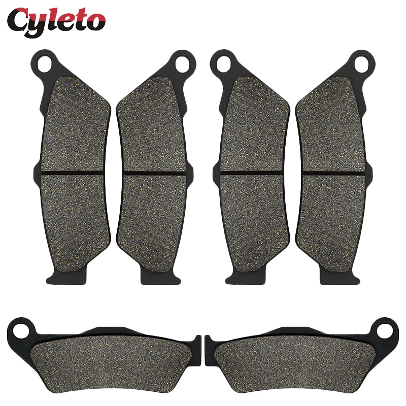 Cyleto Motorcycle Front and Rear Brake Pads for 950 Adventure S 950R Superenduro 02-08 990 990S Adventure R Dakar Baja 06-14