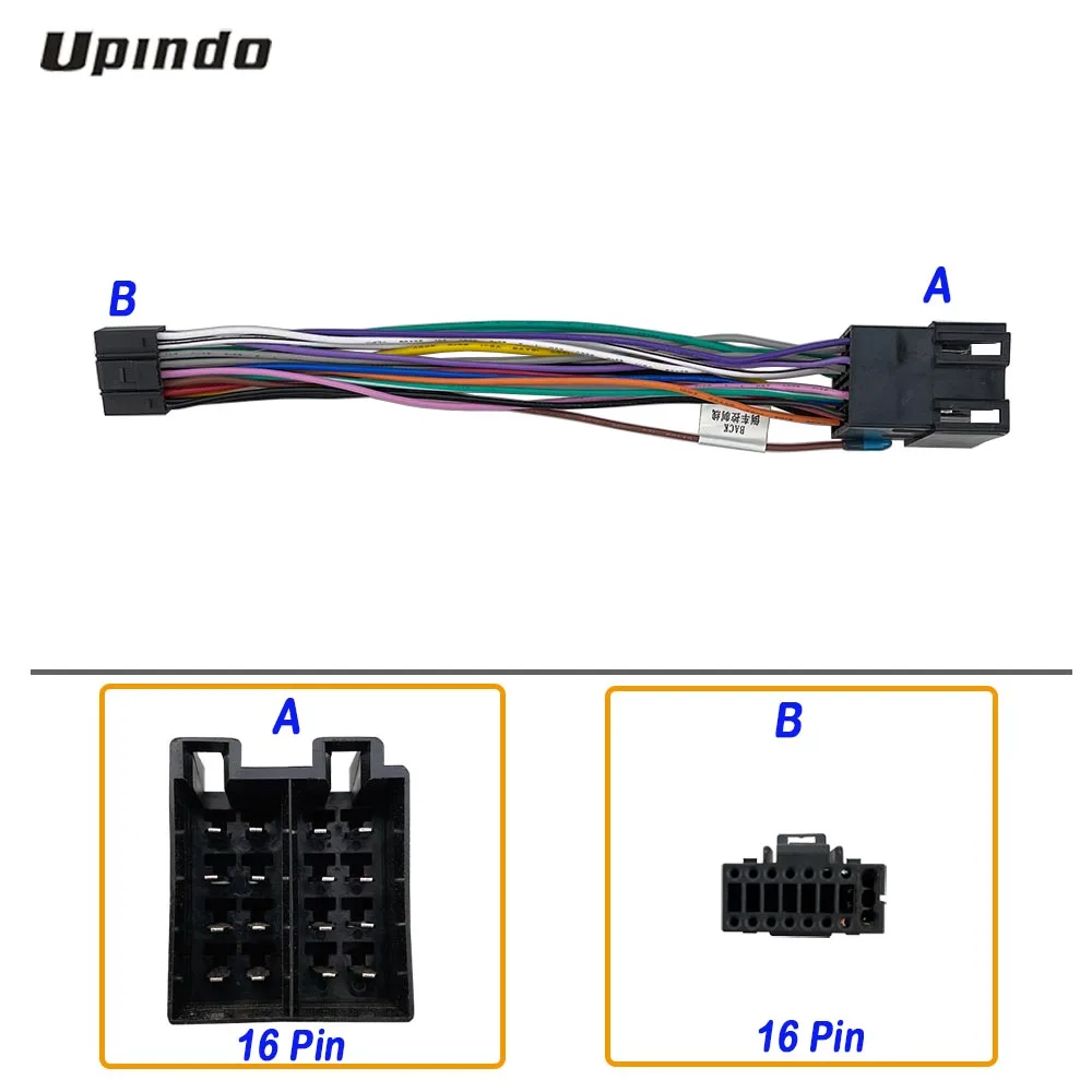 Car Radio Cable Adapter for Changan Honor Star CX20 CX30 S460 Oulove A800 Wiring Harness Media Player Power Connector Socket