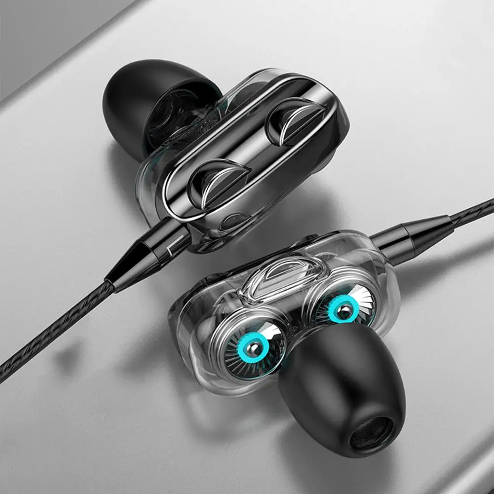 4 Drivers 6 Moving Coil Irons Hot Sports Dual Drivers Heavy Bass HIFI 3 5mm in ear Earphones For