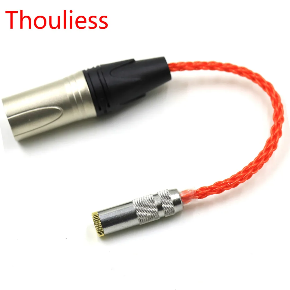 

Thouliess UPOCC Single-Crystal-Silver 3.5mm TRRS Balanced Female to 4pin XLR Balanced Male Audio Adapter Cable