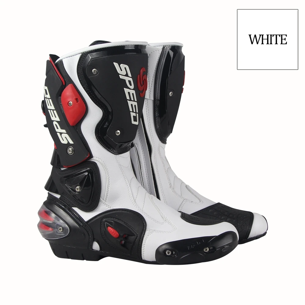 Motorcycle Boots Men Women Riding Mid-Calf Ankle Protective Shoes Moto Motorbike Equipment Racing Long Boot B1001