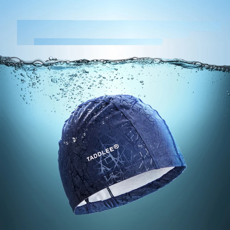 Taddlee-gorro de baño para hombre, accesorio de LICRA y silicona, impermeable, para piscina, deportes, adultos, talla grande, para exteriores