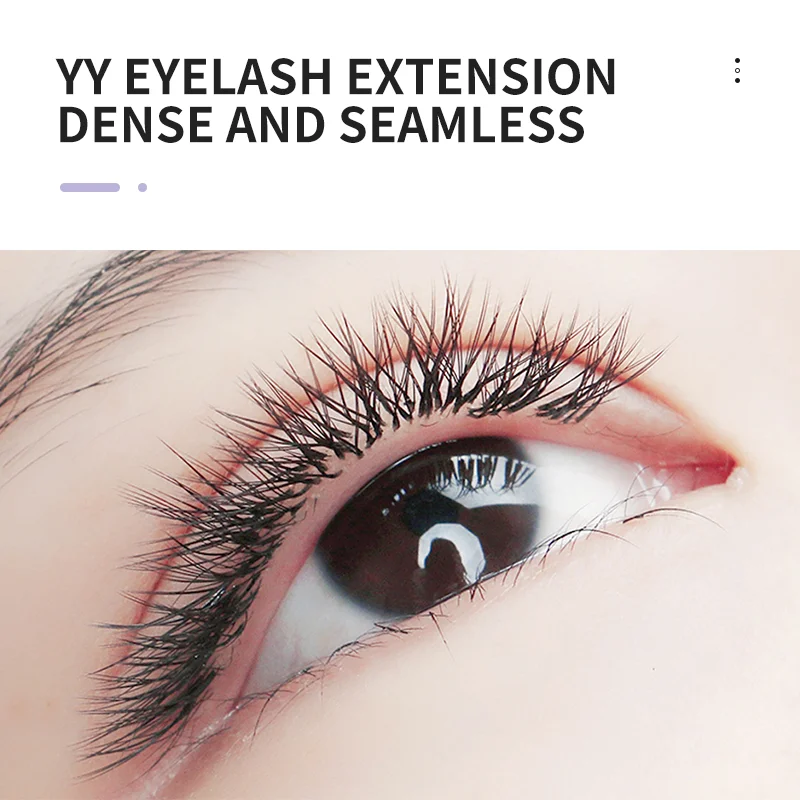 NATUHANA YY Shape Eyelash Extensions C/D Curl Black Y Lashes Premade Volume Fans Individual Eyelashes Supplies Makeup