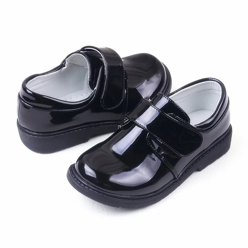 Boys Shoes for School Black Party Shoe for Kids Autumn Fashion Patent Leather Dance Children Teens Shoes 2021 3 5 10 15 16 Years