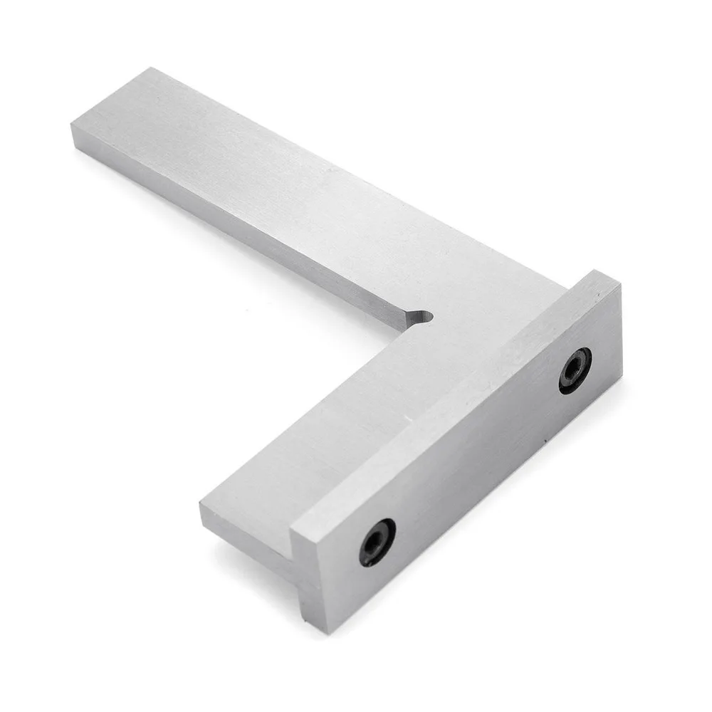Strumento per la lavorazione del legno con calibro a Base larga per righello quadrato ad angolo di 90 gradi 100x70mm