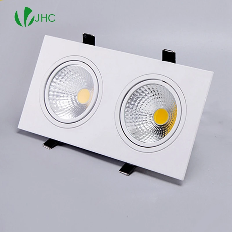 

white dimmable led downlight lamp 7W 9w 12w 15w 35w cob led spot 220V / 110V ceiling recessed downlights square led panel light