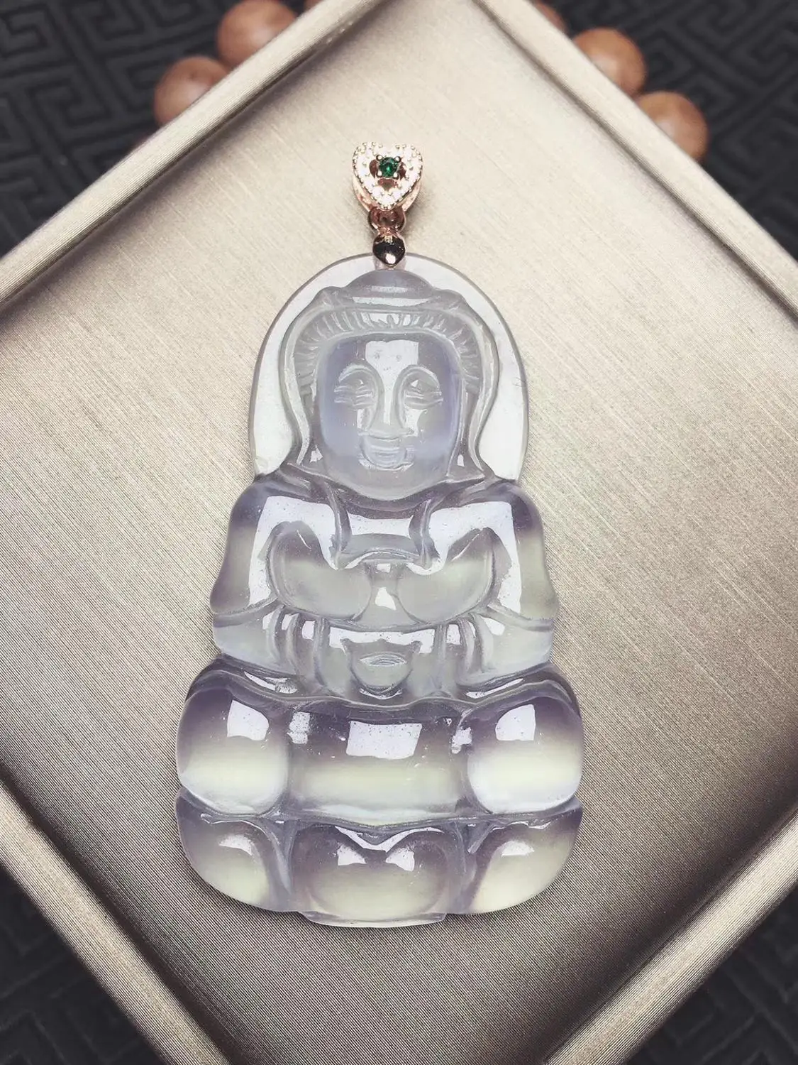 Natural Myanmar jade hand-carved guanyin jade pendant jade necklace women necklaces emerald pendants jade jewelry