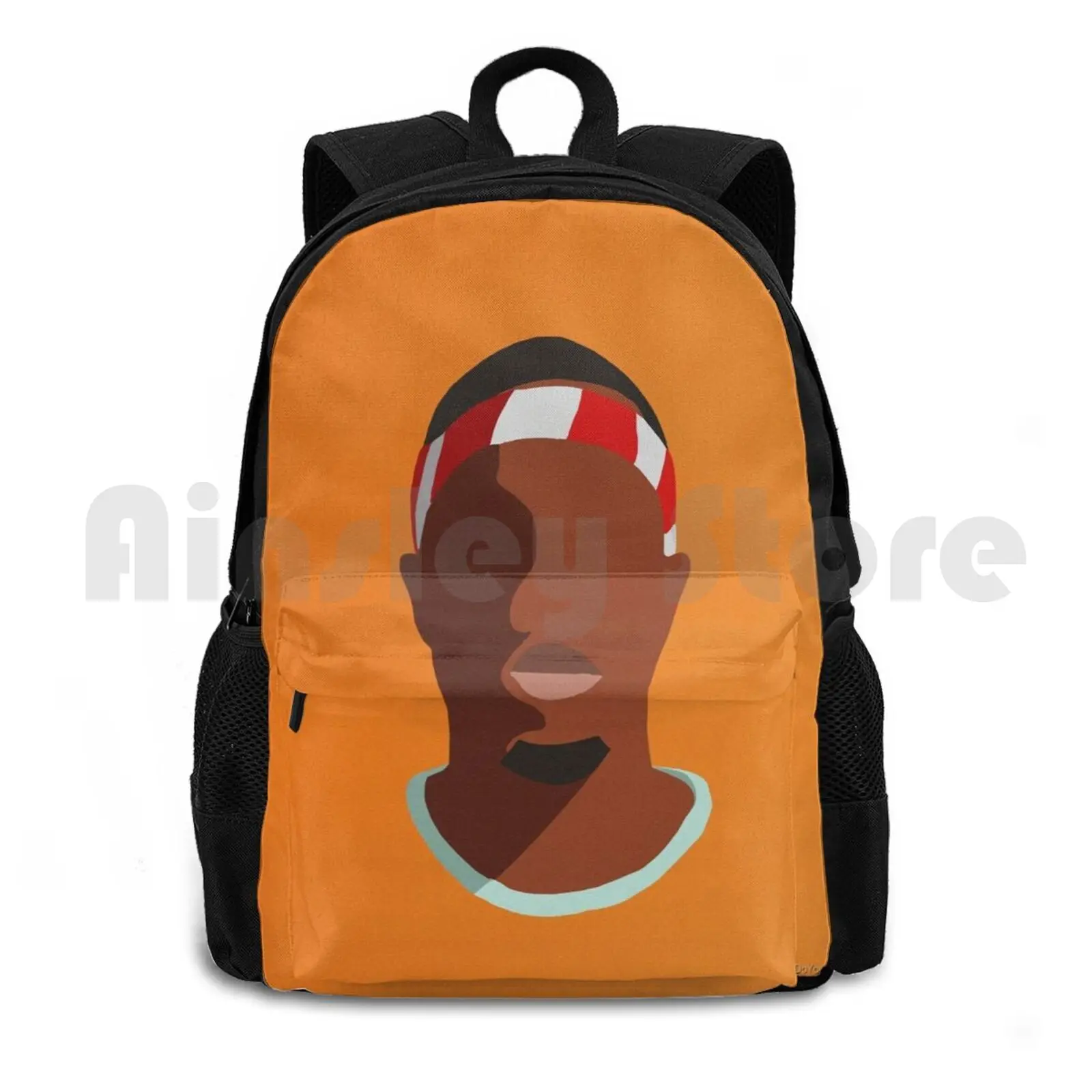 F. Ocean Outdoor Hiking Backpack Waterproof Camping Travel Thinking About You Swim Good Channel Orange Fan Art Color Black Man