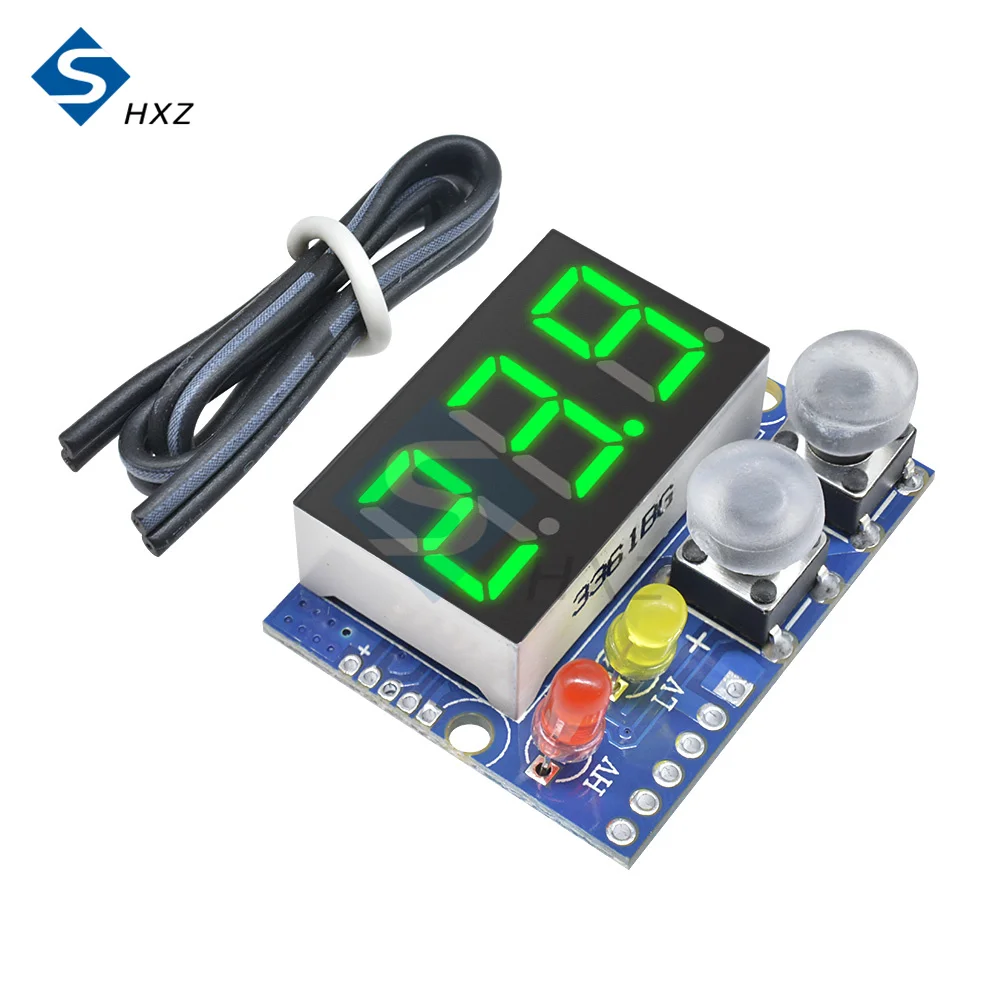 DC 0-99.9V LED Digital Display Buzzer Alarm Voltmeter Meter Voltage Lipo Voltage LED Indicator Tester For RC Car Battery Boat