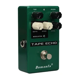 Fita para pedal de efeito de guitarra, fita echo delay com true typass-demonfx