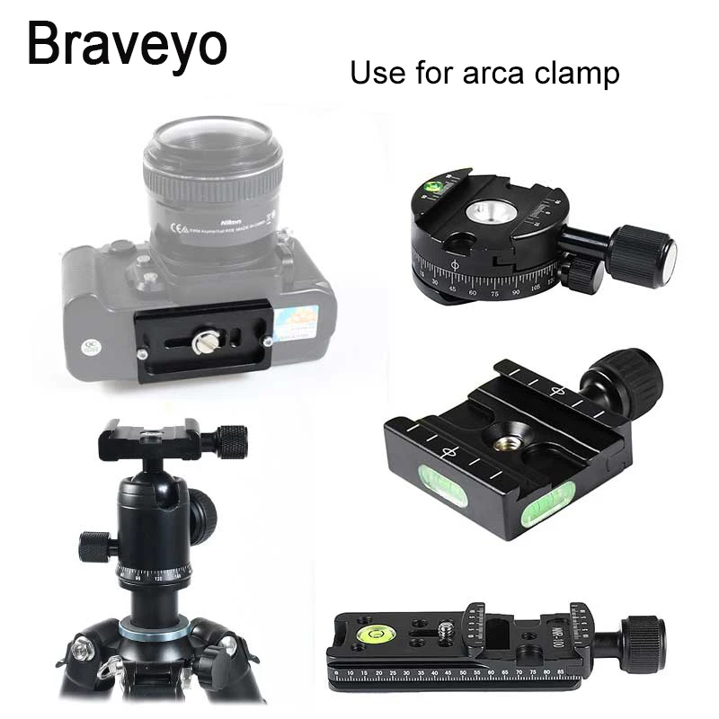 PU Camera Mini Portable Quick Release Plate Long 40 50 60 70mm Tripod Monopod Ballhead Mount Adapter For Arca Swiss Cilp Dslr