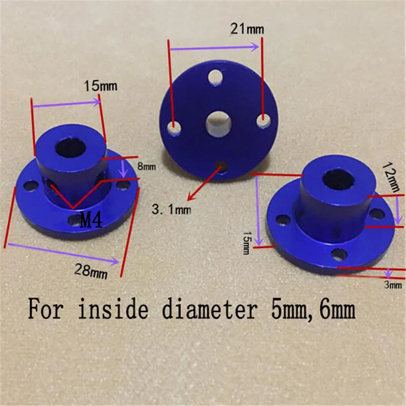 1Pc แข็งหน้าแปลนข้อต่อ3มม./4มม./5มม./6มม./8มม.มอเตอร์ท่องเที่ยว Shaft Coupler ขั้วต่อมอเตอร์แกนแบริ่งอุปกรณ์