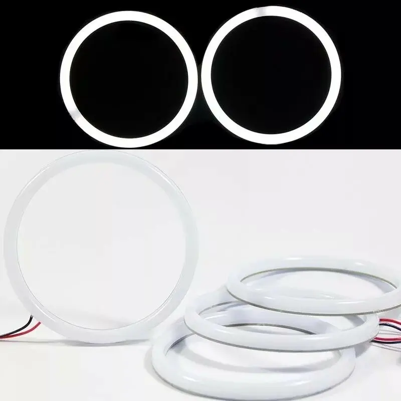 Fits for BMW E46 Cotton Angel Eyes LED SMD White 2Door Coupe  Convertible Facelift