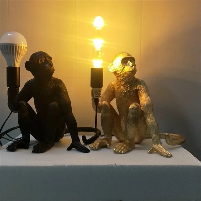 AOSONG Pendant Lights Contemporary Creative Novel Monkey Shape Decorative For Home Dinning Room