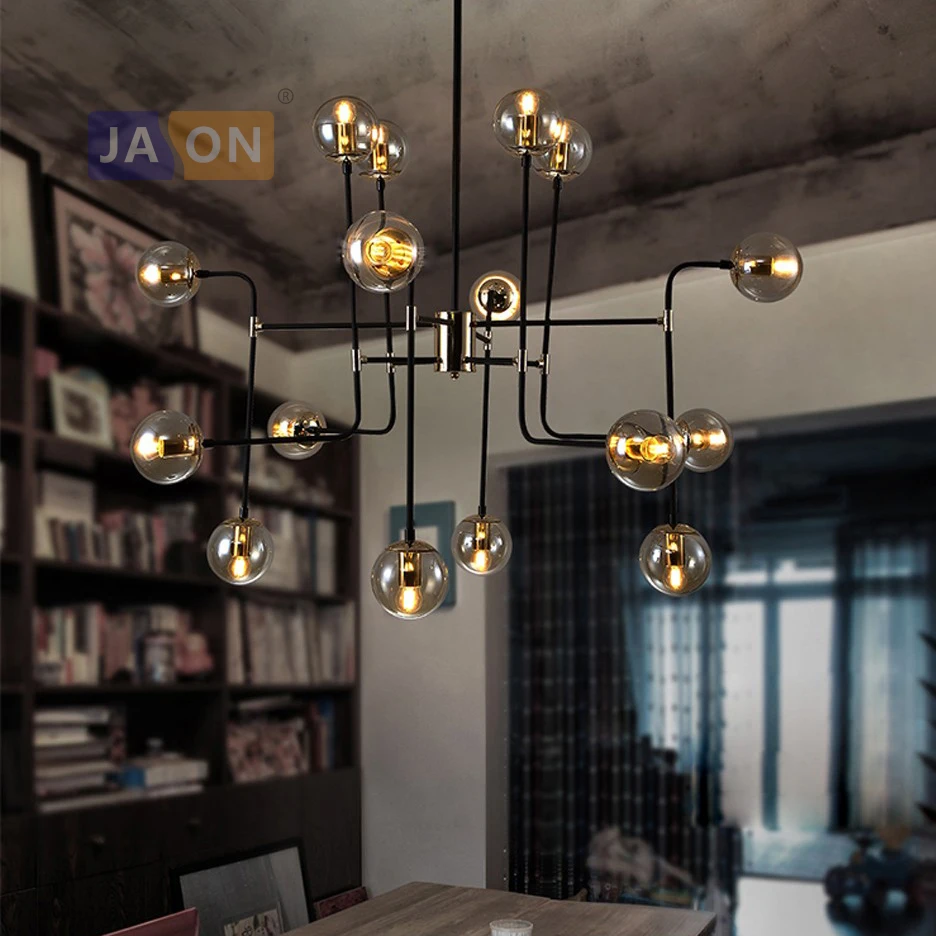 led e27 Nordic Iron Glass designer Magic Bean LED Lamp LED Light.Pendant Lights.Pendant Lamp.Pendant light For Dinning Room Bar