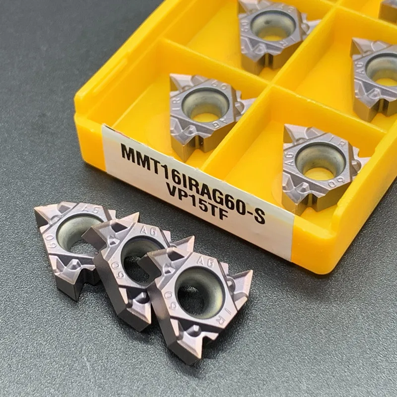 เกลียวแทรก11ER 11IR 16ER 16IR 22ER 22IR AG55 AG60-S UE6020 US735 VP15TF คาร์ไบด์เครื่องกลึงโลหะเครื่องกลึงโลหะ CNC Slotting Tool