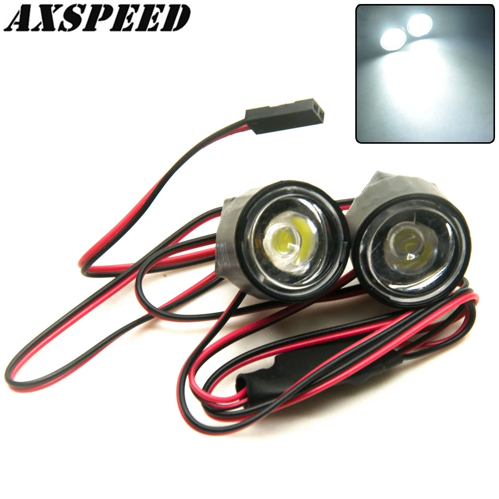 AXSPEED RC Car LED Light 1W/3W Night Navigation Searchlight High Bright Signal Headlight Flashing Lamp for 1/10 RC Mode Car Part