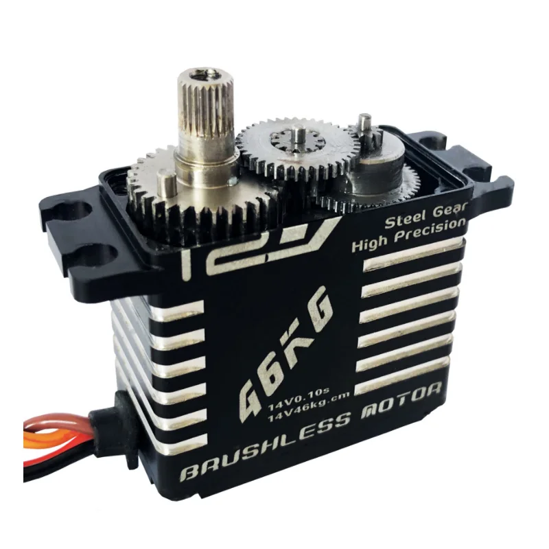 Jx Servo CLS-12V7346 46Kg 12V Metal Aluminium Hoge Precisie Digitale Kernloze Servo Voor Rc Car Helicopter Boot Vliegtuig