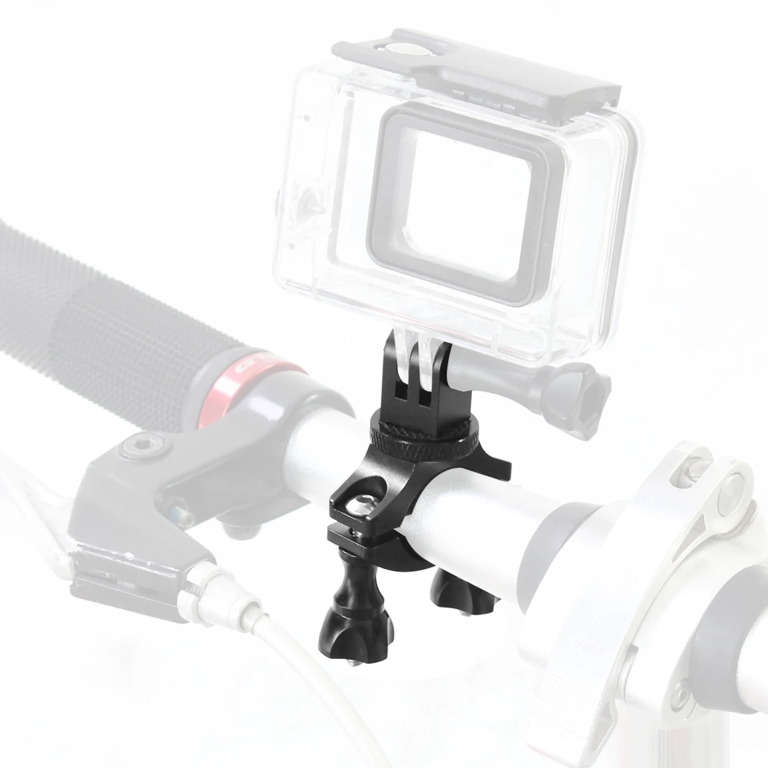 Udbrud Soporte Para Cámara De Acción (GoPro) – Clip Giratorio 360º De Aluminio Para Manillar O Tubo De 22-32 Mm. Ideal Bici O Moto.