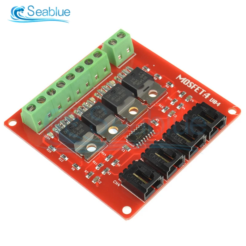 Four Channel 4 Route MOSFET Button IRF540 V4.0+ MOSFET Switch Module For Arduino DC Motor Drive Dmimmer Relay Board