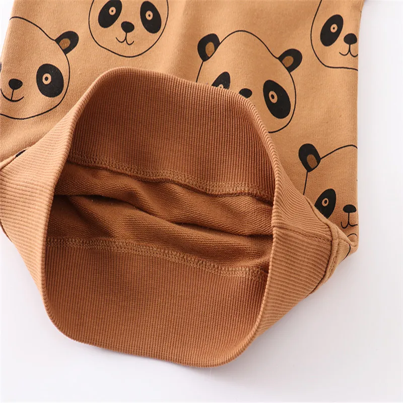 Jumping Meters New Arrival  Panda Sweatshirts For Boys Girls Wear Hot Selling Baby Clothes Autumn Spring Long Sleeve Shirts