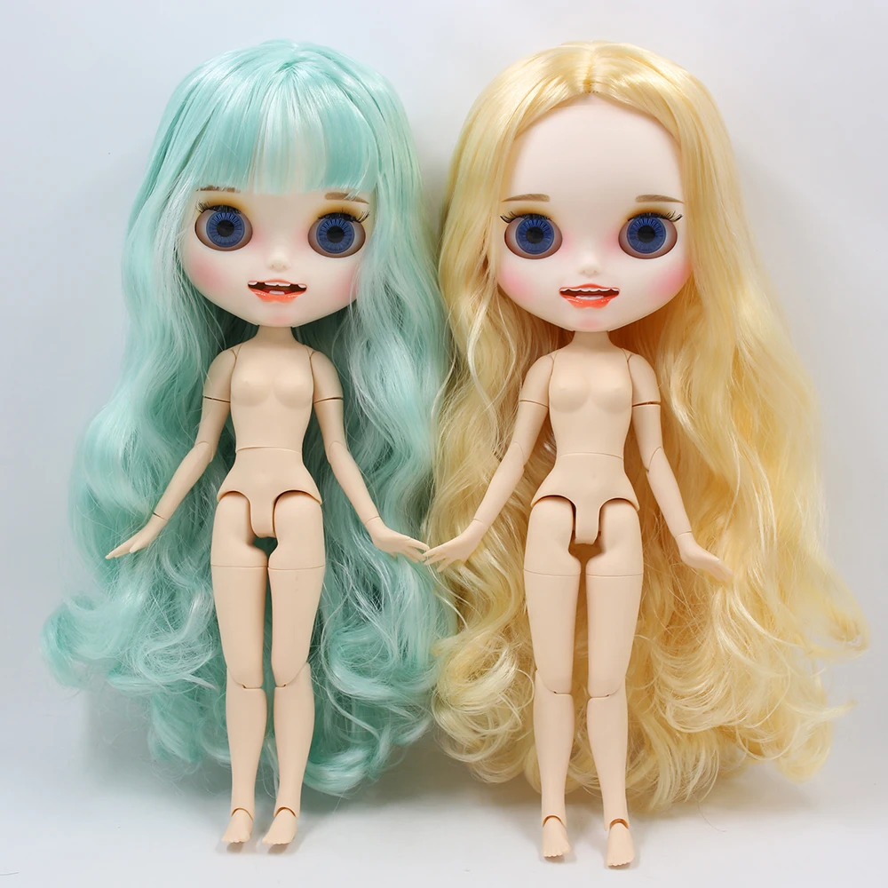 Eisige dbs blyth puppe spielzeug bjd mattes gesicht smiley 30 cm gelenk körper nackte puppe