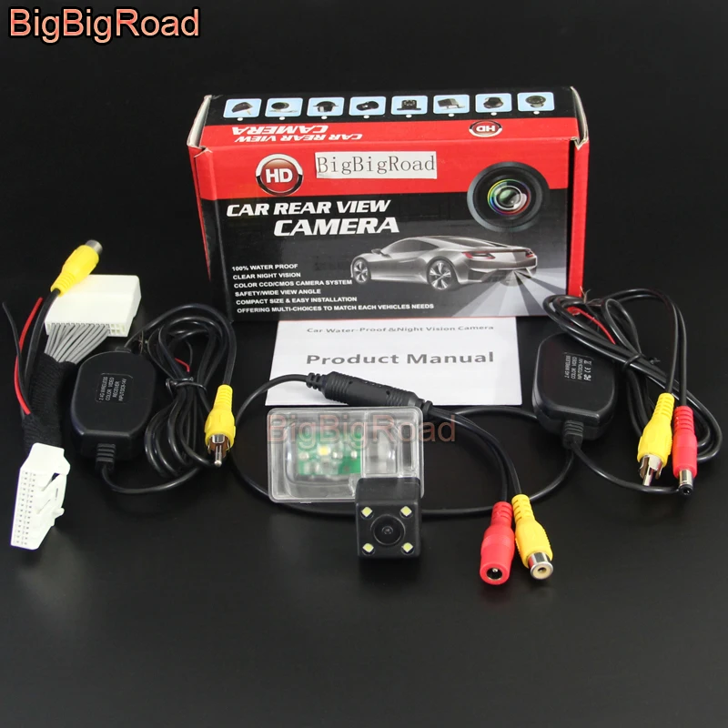 

BigBigRoad Car Rear View Reverse Camera For Mazda CX-5 CX 5 CX5 KF 2019 2020 28 Pins Adapter OEM Monitor Compatible