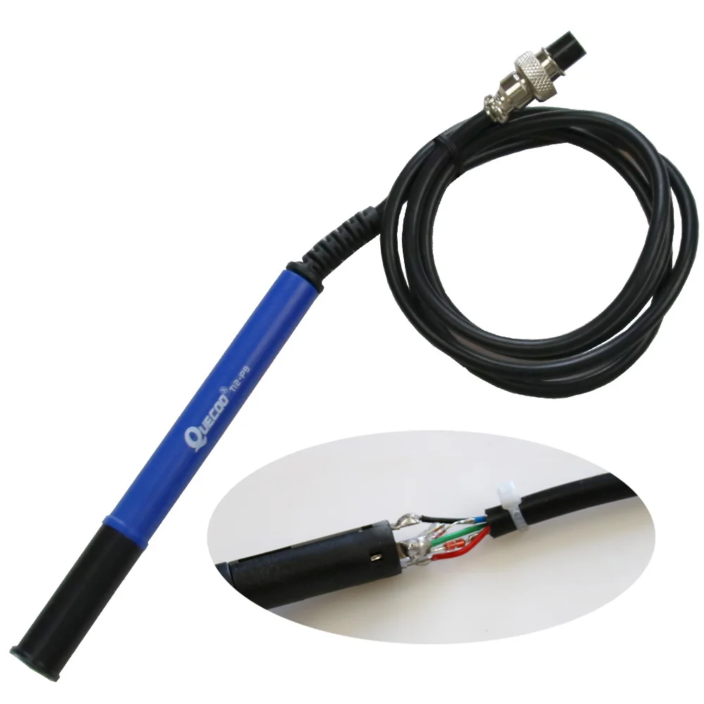 QUECOO 5pin T12-M8 9501 907 P9 uchwyt 1,1 m dla STM32 T12-955/958 stacja lutownicza temperatura cyfrowy kontroler elektryczny