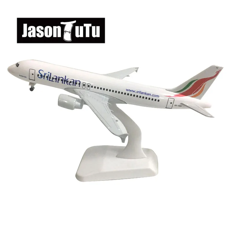 

JASON TUTU 20cm Sri Lanka Airbus A320 Airplane Model Plane Model Aircraft Diecast Metal 1/300 Scale Planes Factory Wholesale