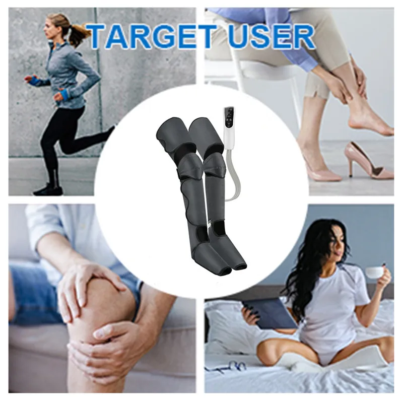 360°All-around Leg Massage Apparatus Leg Foot Massager Helps Relieve Leg Varicose Veins Muscle Pain Infrared Leg Support Brace