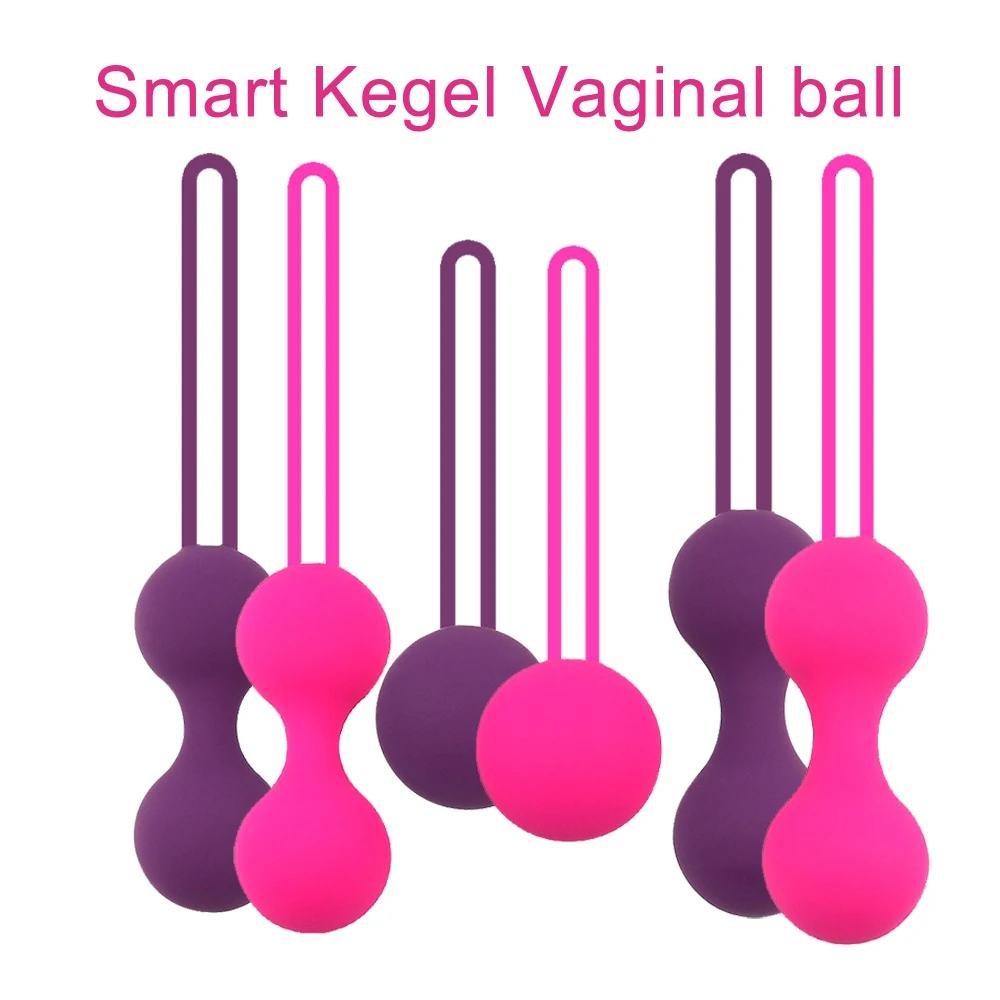 Silicone Vibrator Kegel Balls Smart Ben Wa Balls Vagina Tighten Exerciser Trainer Sex Toy For Women Chinese Vaginal Geisha Ball