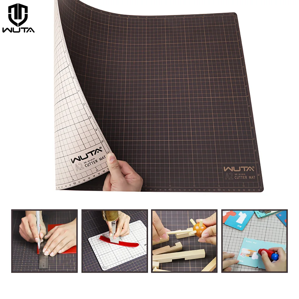 WUTA Professional Cutting Mat, Leather Cutting Board A1 A2 A3 A4 A5 Self Healing High Quality Double-Sided DIY Hand Craft Tools