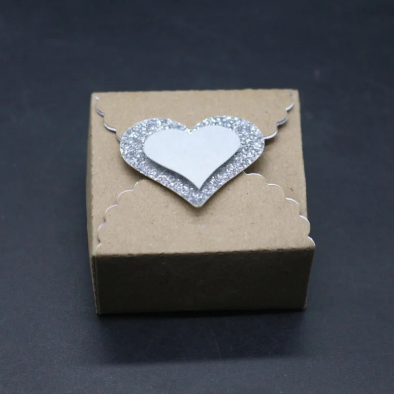 3D Candy Box Metal Cutting Dies Lace Decoration Die Stencil Christmas Scrapbooking Paper Cards Stamps And Dies 2024 New Craft