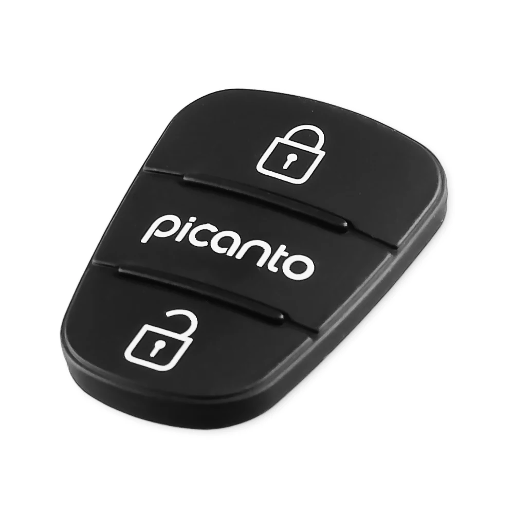 KEYYOU Replacement Rubber Pad 3 Buttons Flip Car Remote Key Shell For Hyundai I30 IX35 Picanto Solaris RIO Sportage Elantra