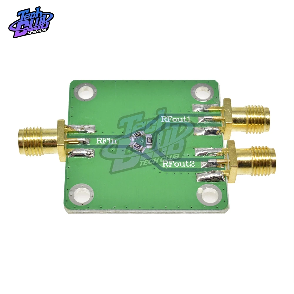 DC-5GHz RF Power Splitter RF Microwave Resistance Power Divider Splitter 1 to 2 Combiner SMA Radio Frequency Divider