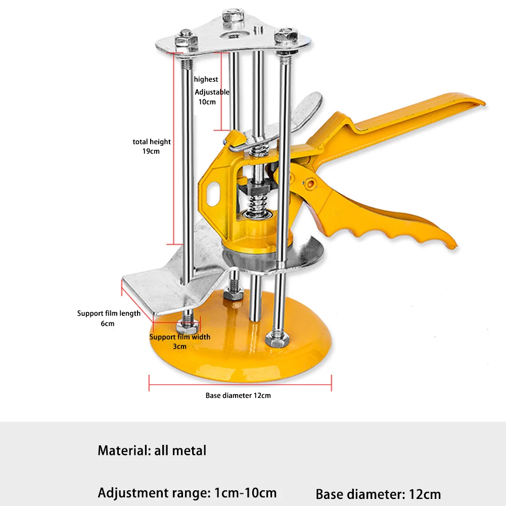 Nivelador portátil de altura para telhas, localizador ajustável de altura da telha, ajustador de altura superior, levantamento manual, 1 peça