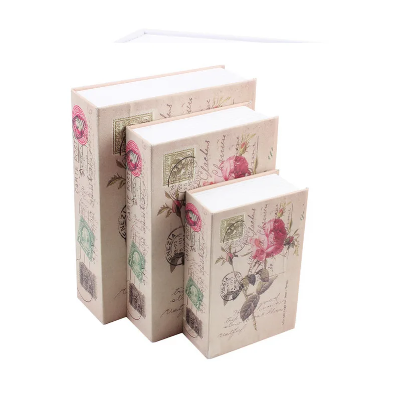 Fake Book Storage Box Mini Safe Box Bank Money Cash Jewellery Hidden Secret Security Book Box Home Decoration Desktop Ornament