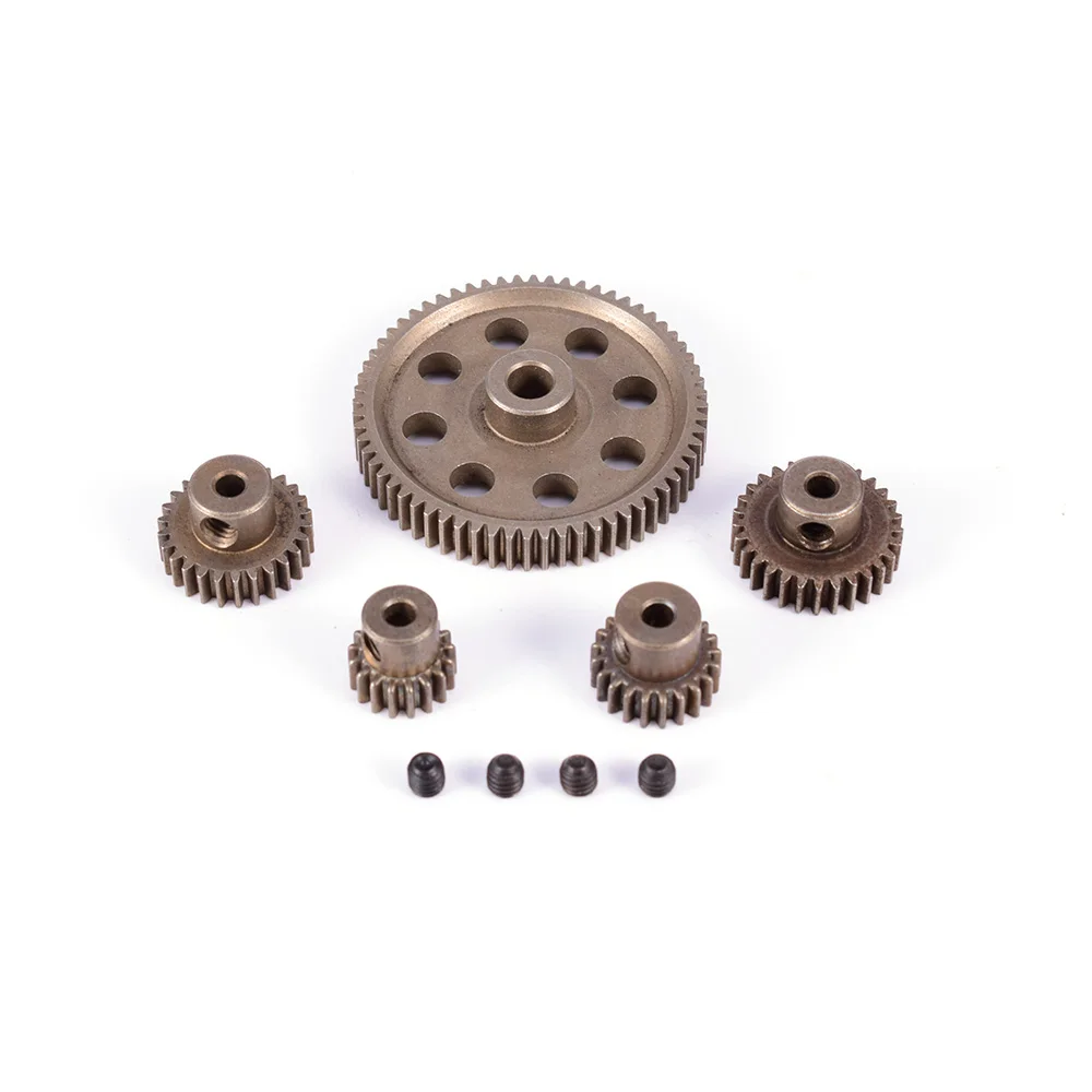 5 sztuk Metal Diff różnicowy przekładnia główna 5MM 64T silnik koła zębate 3.17MM 17T 21T 26T 29T dla Traxxas Hsp Redcat 11164 zdalnie sterowana ciężarówka