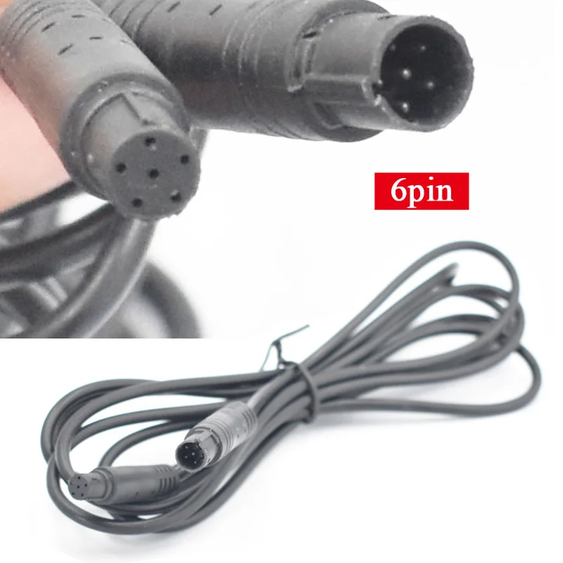 4Pin 5Pin 6Pin Xe Đầu Ghi Hình Camera Nối Dài HD Xe Phía Sau/Dự Camera Dây Nam Để nữ Cổng Kết Nối Dây